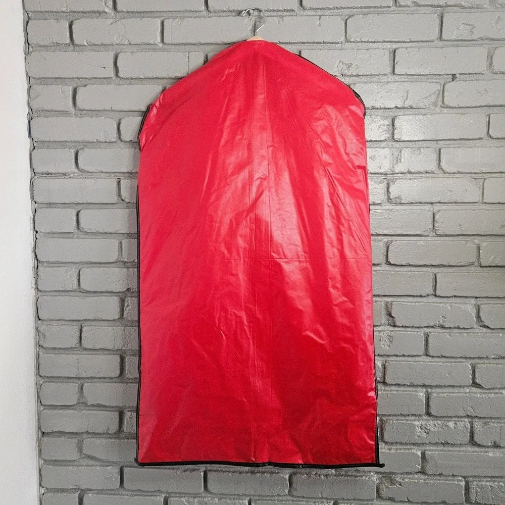 Vintage W.W. Mark Clothiers‎ Red Vinyl Garment Bag